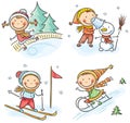 Kids winter outdoors activities