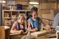 Kids Wood Crafts Royalty Free Stock Photo