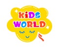 Kids World Cloud Badge