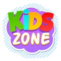 Kids zone banner. Child party playground area