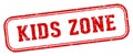 kids zone stamp. kids zone rectangular stamp on white background Royalty Free Stock Photo