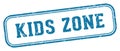 kids zone stamp. kids zone rectangular stamp on white background Royalty Free Stock Photo