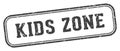 kids zone stamp. kids zone rectangular stamp on white background Royalty Free Stock Photo