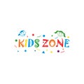 kids zone template illustration Royalty Free Stock Photo