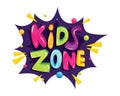 Kids zone banner template