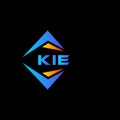 KIE abstract technology logo design on Black background. KIE creative initials letter logo concept Royalty Free Stock Photo