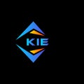 KIE abstract technology logo design on Black background. KIE creative initials letter logo concept Royalty Free Stock Photo