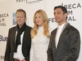 Kiefer Sutherland, Kate Hudson, and Riz Ahmed in New York City at 2013 Tribeca Film Festival Royalty Free Stock Photo