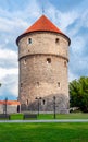 Kiek-in-de-Kok tower of Tallinn old town walls, Estonia