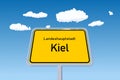 Kiel city sign in Germany