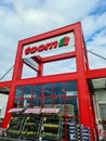 Kiel, Germany - 01. April 2024: The entrance area of a Toom DIY store in good weather