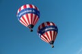 During the Kieler Woche 2019 Hot Air Balloons take off at the International Willer Balloon Sail. Royalty Free Stock Photo