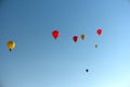 During the Kieler Woche 2019 Hot Air Balloons take off at the International Willer Balloon Sail. Royalty Free Stock Photo