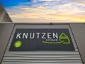 Kiel, Germany - 21.March 2023: The Logo of the company Knutzen Home on a wall