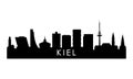 Kiel skyline silhouette.