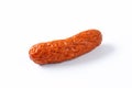 Kielbasa sausage on white background Royalty Free Stock Photo