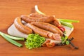 Kielbasa sausages Royalty Free Stock Photo