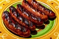 Kielbasa Sausages Royalty Free Stock Photo