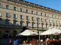 KIELCE , POLAND -SIENKIEWICZA STREET IN THE CITY CENTER OF KIELCE