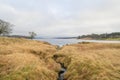 Kielder England: January 2022: Kielder Reservoir view from Rushy Knowe Royalty Free Stock Photo