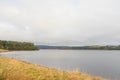 Kielder England: January 2022: Kielder Reservoir view from Rushy Knowe Royalty Free Stock Photo