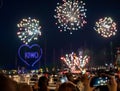 Kieler Woche (Kiel Week) Fireworks 2 Royalty Free Stock Photo