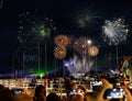 Kieler Woche (Kiel Week) Fireworks 2 Royalty Free Stock Photo