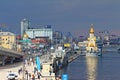 Kiev city Poshtova Ploscha Royalty Free Stock Photo