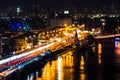 Kiev city in Ukraine at night