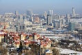 Kiev city at winter Royalty Free Stock Photo