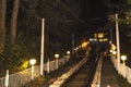 Kiev funicular at night