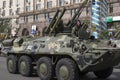 In Kiev on Khreshchatyk military parade