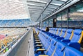 KIEV, UKRAINE - APRIL 14: Tribunes and VIP seats of National Olympic stadium NSC Olimpiysky on April 14, 2012 in Kiev, Ukraine