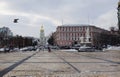 Kiev. Mikhailovskaya Square. Monument to Princess Olga.