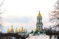 Kiev Pecherska Lavra in Winter time Royalty Free Stock Photo