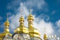 Kiev-Pecherskaya Laura. Cupola of Orthodox church Royalty Free Stock Photo