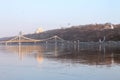 Kiev Trukhaniv bridge Royalty Free Stock Photo