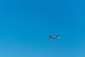 Kiev, Ukraine- April 8, 2018: The airplane of the airline Wizz Air visitor takes off