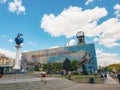 People wandering in the Independence Square in Kiev Royalty Free Stock Photo