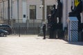 KIEV, Ukraine -April 24,2021:Policemen of Ukraine are on duty near the government building