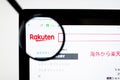 Kiev, Ukraine - april 6, 2019: Rakuten website homepage. It is a Japanese electronic commerce and Internet company based in Tokyo