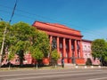 Red main building of the Kyiv National Taras Shevchenko UniversityRed University in Kiev Royalty Free Stock Photo