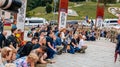 Kiev, Ukraine, 5 August 2022: farewell to the hero, solemn funeral and farewell ceremony, Khreshchatyk street and Maidan