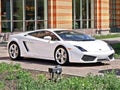 Kiev, Ukraine. 6 August 2010. Lamborghini Gallardo LP 560-4 560hp. White