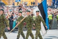 Military parade in Kiev, Ukraine Royalty Free Stock Photo