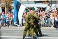 Military parade in Kiev, Ukraine Royalty Free Stock Photo