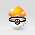 Kiev, Ukraine - 02 august, 2016: pokeball from PokemonGo