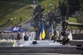 Kiev, Ukraine - August 24, 2019: President of Ukraine Vladimir Zelensky during the celebration of Independence Day on Independence