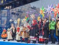 KIEV, UKRAINE: Christmas festivities in Kiev