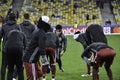 KIEV, UKRAINE - DEC 06: Besiktas football coaching during the UEFA Champions League match between Dynamo Kiev vs